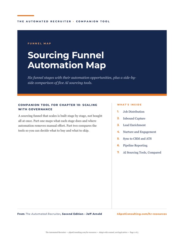 Preview of Sourcing Funnel Automation Map